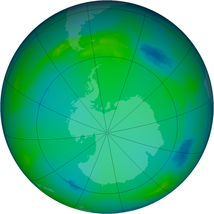 Ozone Map 1987-07-05